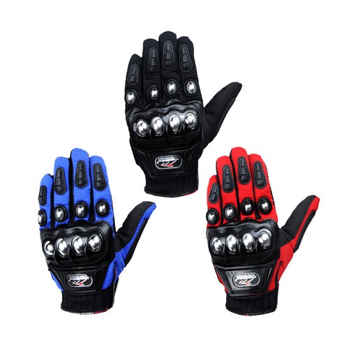 Men's Stainless Steel Armour Motorcycle Gloves Sport