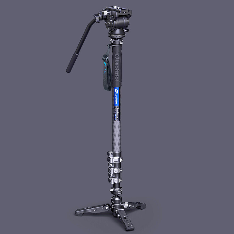 Leofoto MV-324CL Monopode en Fibre de Carbone avec Tête Fluide BV-10