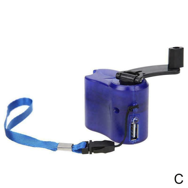 USB Hand Crank Charger Generator Manual Phone Charging Dynamo -10%off - Nice