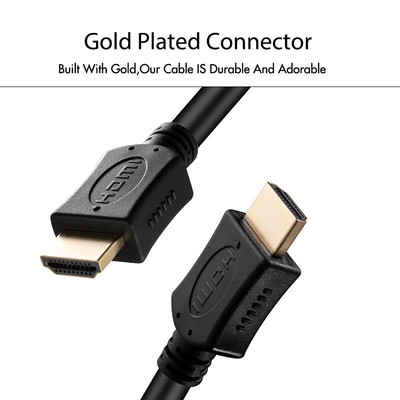 4K 6Ft HDMI 2.1 Cable, 18Gbps Ultra High Speed HDMI Cord, Supports 4K 60Hz HDR