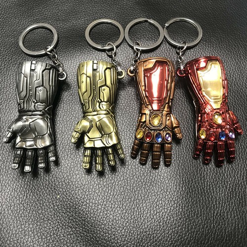 US Iron Man Infinite Gauntlet Keychain Avengers Endgame Tony Stark Glove Prop