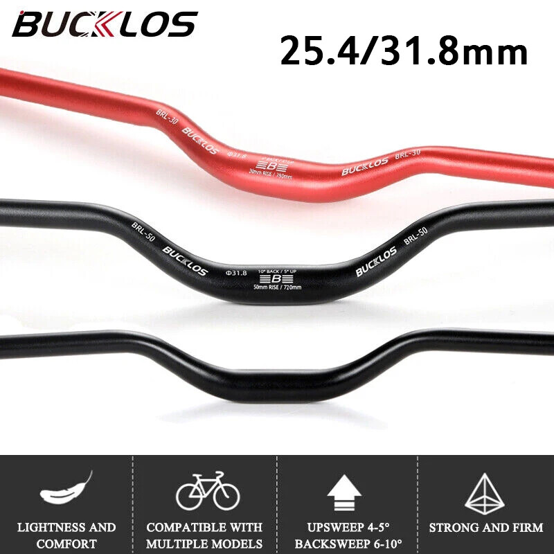 MTB Bike Handlebar 31.8mm 25.4mm Ultralight Aluminum Alloy F