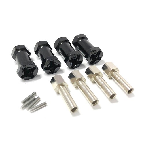 4PCS 12mm Hex Wheel Hub Extension Coupler Adapter For 1/10 RC Crawler SCX10 D90