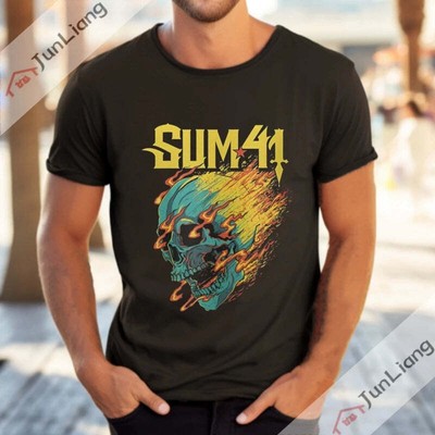 Sum 41 T-shirts for Women Rock Band Harajuku Short Sleeved T-shirt Y2k