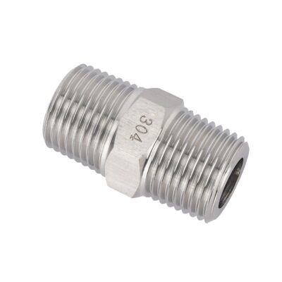 M14 M20 1/4'' 3/8'' 1/2'' 3/4'' BSP NPT Male 304 Stianless Hex Nipple Pipe Fitting