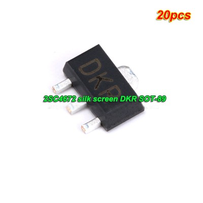 20pcs SMD Triode 2SC2873/4672/2SA812 silk screen SOT-89/23 NPN transistor
