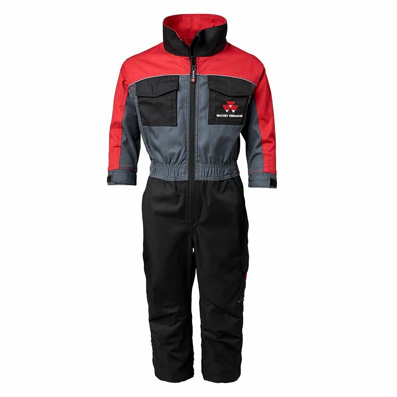 Kids Massey Ferguson Tractor Logo Junior Coverall Overall Boilersuit massey kids