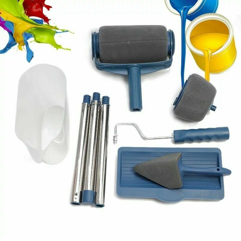 Rullo Pittura Pennello Muri Pareti Vernice Stanza Con Serbatoio Anti Goccia cir