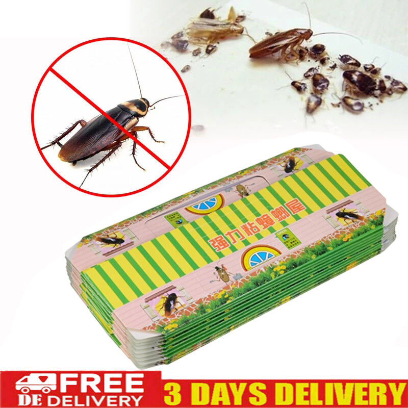 10x UngezieferkÃ¶Der Kakerlaken Schaben Silberfische Kellerasseln Klebefallen