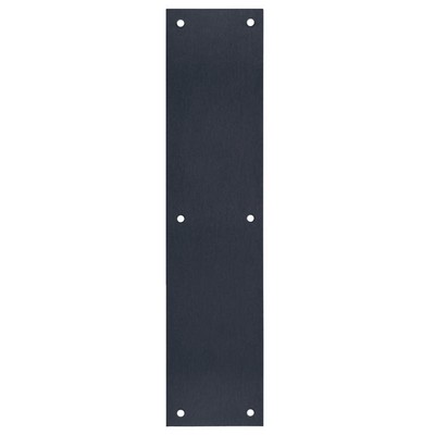 Tell 15 in. L Matte Black Stainless Steel Push Plate 1 pc