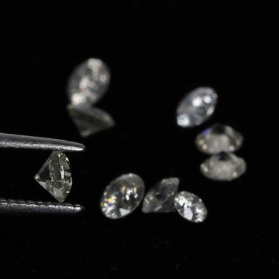 EGL Certified Round Cut Loose Natural  Diamond 0.12 Ct I VS2 Grade