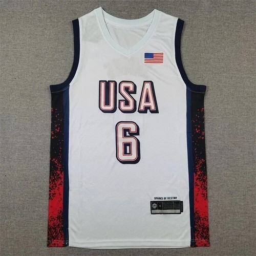 2024 USA Team Dream American Basketball Jersey James Hip Hop