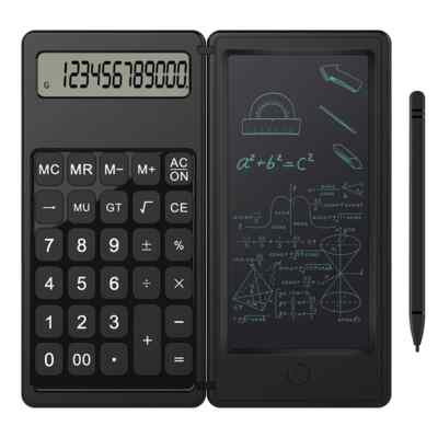 Foldable Calculator & 6 Inch LCD Writing Tablet Digital Drawing Pad With Stylus