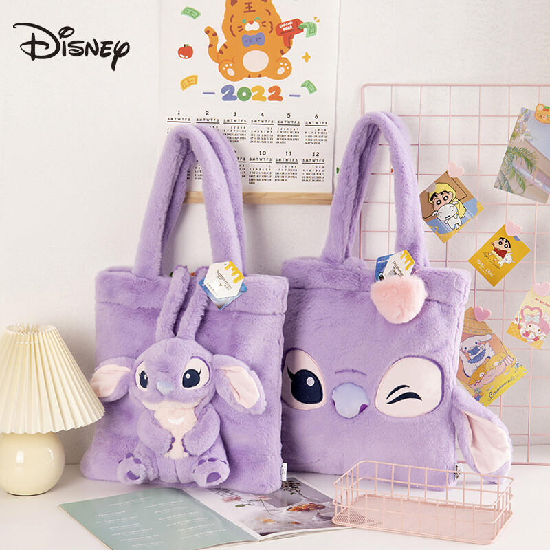 【Disney】Stitch Santa Plush Bag Disney Plush Bag - Holiday Santa Stitch