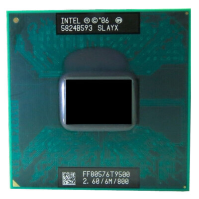 Intel Core 2 Duo T9500 2.6GHz SLAYX 6MB 800 MHz Dual-Core Laptop CPU Processor