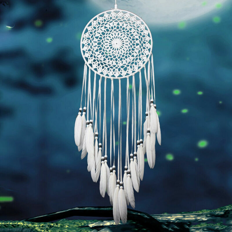 DIY Large Handmade Dream Catcher Feathers Hanging Dreamcatcher Wall Decor