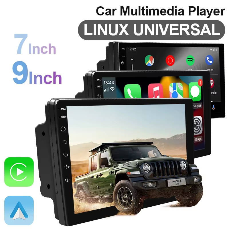 7/9 Inch Car Radio 2din Wireless Carplay Android Auto Multimedia Player Mirror L