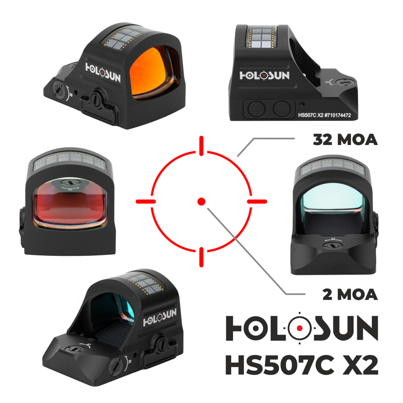 Holosun Open Reflex Optical Red Dot Sight HS507C X2