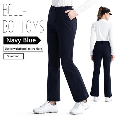 PGM Women's Golf Pants - High Waist Split Flare Elastic XS-XL