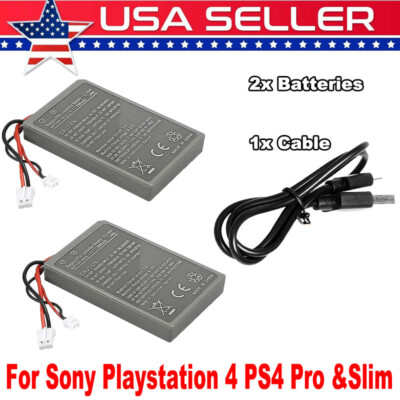 2x For Sony Playstation 4 PS4-Pro&Slim DualShock Controller Replacement Battery