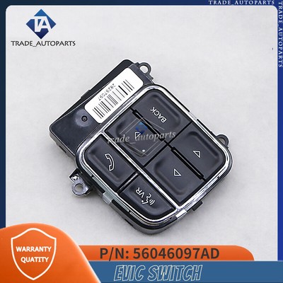 #56046097AD For 11-13 Dodge Chrysler Jeep Ram (1x) New Uconnect Evic Switch EVIC