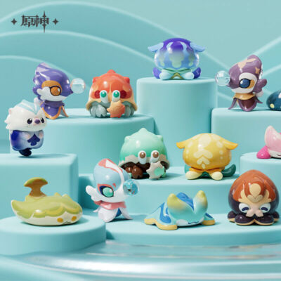 Official Genshin Impact Figures Fontaine Marine Animal MINI Figure Blind Bags Bo