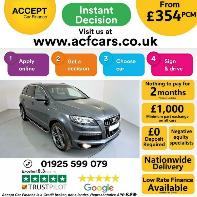 2015 GREY AUDI Q7 3.0 TDI 245 QUATTRO S LINE PLUS CAR