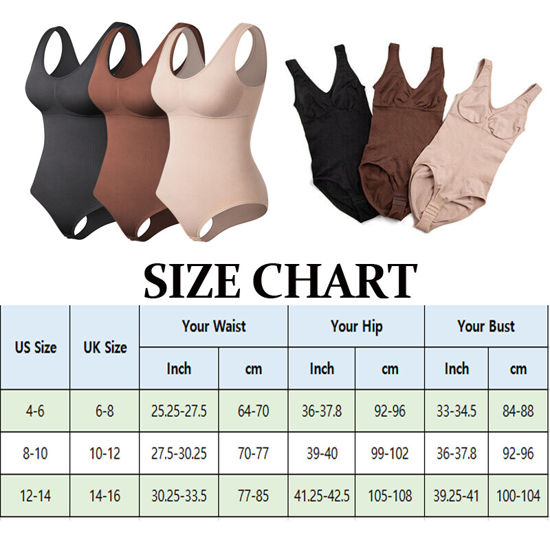 Women Seamless Slimming Full Body Shaper Firm Tummy Control Shapewear Bodysuit