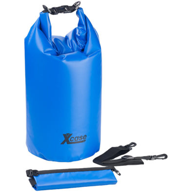 Xcase 3er-Set Wasserdichte Packsäcke aus LKW-Plane, 51020 Liter, blau