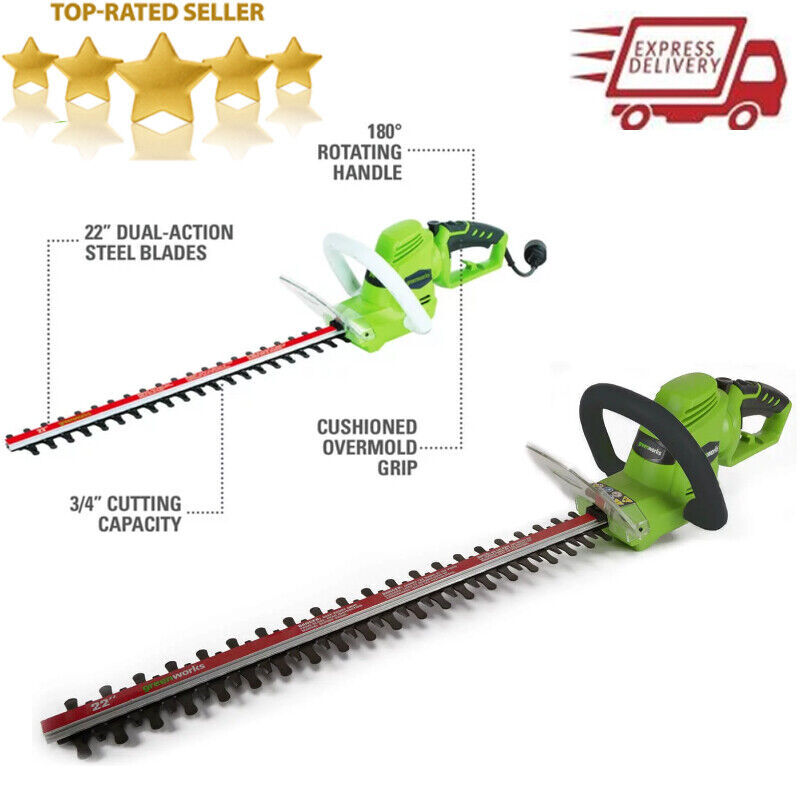 4 Amp 22-inch Corded Electric Outdoor Weed Eater Grass Shrubber Us