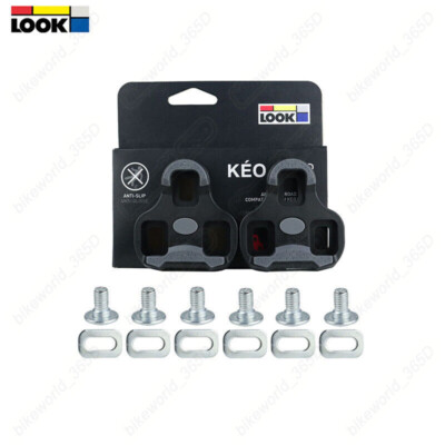 LOOK KEO New Anti-Slip Road Bike Cleats Grip Black 0˚ Grey 4.5˚ Red 9˚ Float