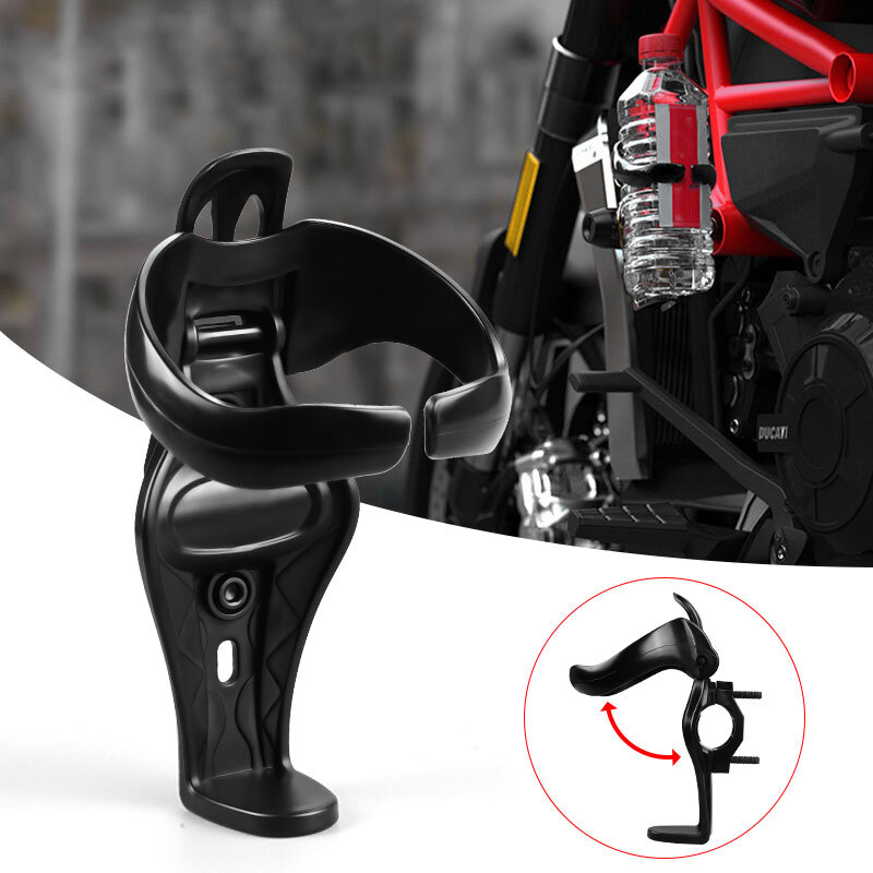 Motorcycle Handlebar Beverage Drink Water Cup Holder Clamp Bottle Mount ATV Bike