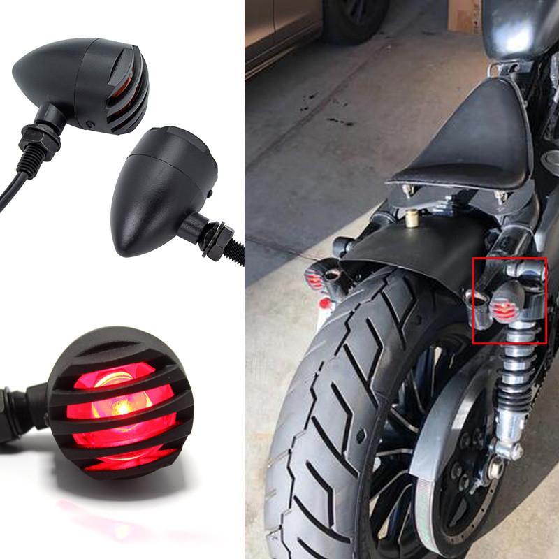 Motorcycle LED Blinker Turn Signals Indicators Light for Bobber Cafe