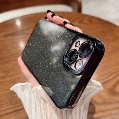 For iPhone 16 15 14 Pro Max 13 12 11 XR 8 ShockProof Glitter TPU Soft Case Cover