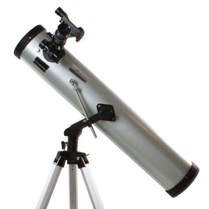 BYOMIC Reflector-Telescope AZ 76/700mm with Case, 3 Eyepieces, Barlow Lens 2x