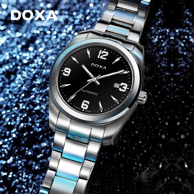 Pre-owned Doxa Automatic Mechanical Watch Waterproof 5bar Men's Business Watch D205sbk