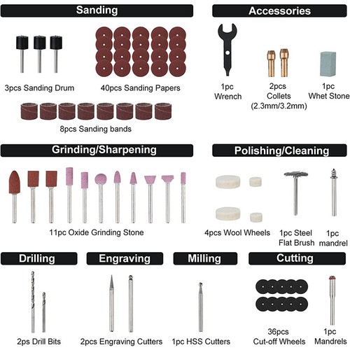 WORKPRO 12V Cordless Rotary Tool Kit 5 Variable Speeds w/Accessory Kit Pink/Gray