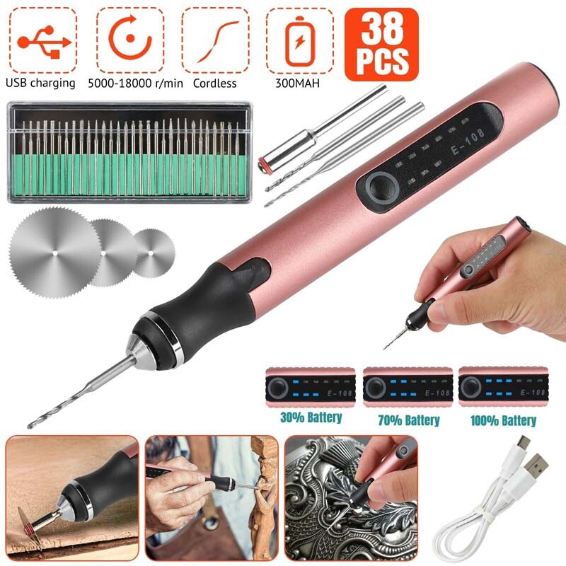 Grinder Engraving Pen Bit Rotary Tool Kit 3 Speeds