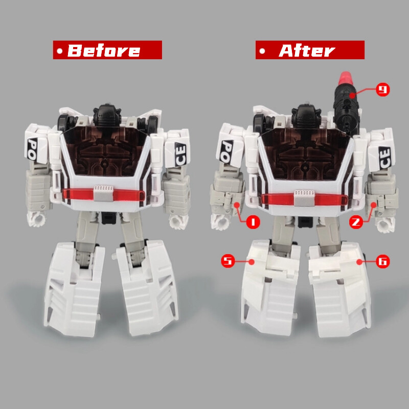 GO BETTER Shoulder Cannon Rear Spoiler Filler Upgrade Kit For Legacy Clampdown