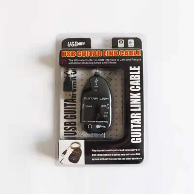 Latest Guitar to USB Interface Link Cable Audio Adapter For PC/MAC Recording