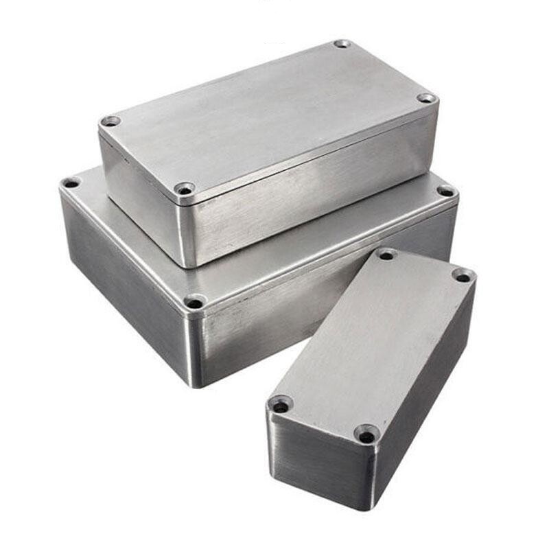 Druckguss Aluminium Elektronik Projektbox GehÃ¤Use Instrument Effekt Metall Box