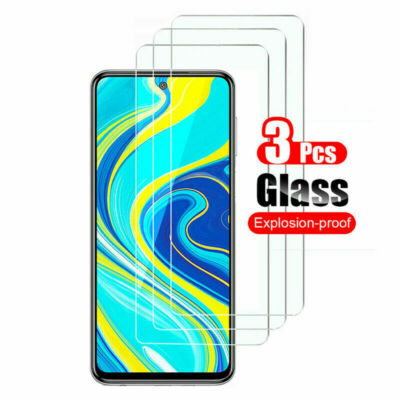3X Tempered Glass Screen Protecto For Xiaomi Redmi Note 10 Pro 10S 9S 9 8 7 6 5