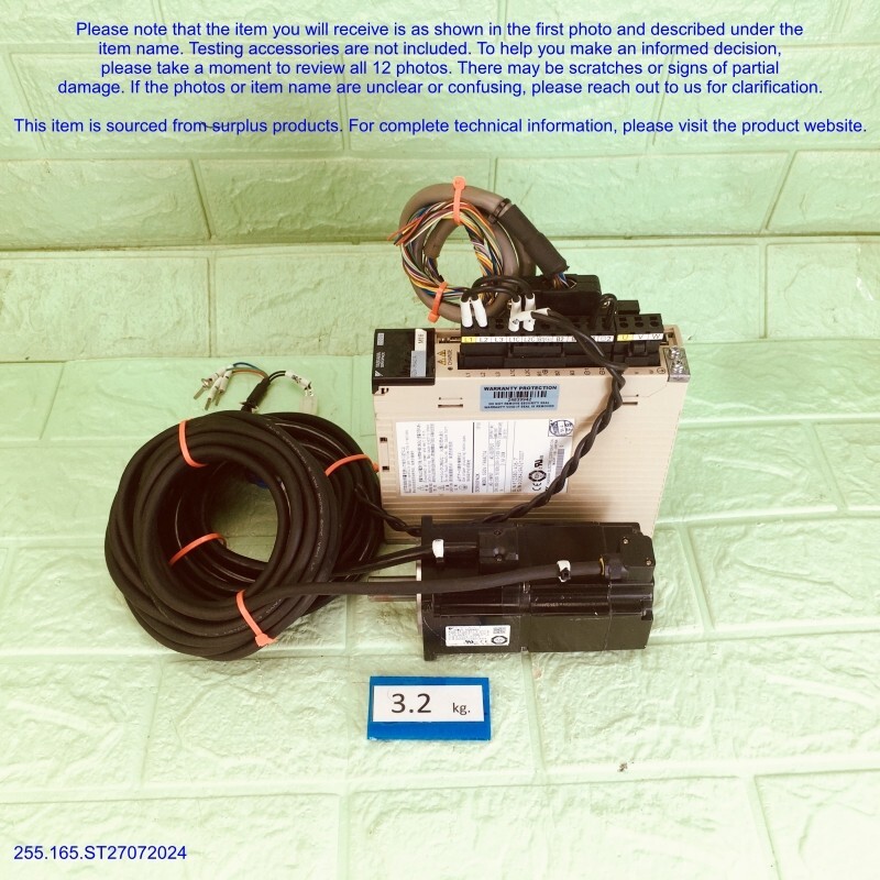 YASKAWA SGDV-1R6A01A, SGMJV-02ADA2C Servo as photos, sn:9942, JAPAN MADE, FedEx