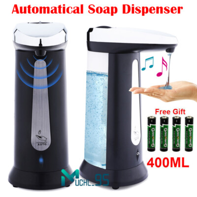 NEW 400ML Hands Free Touchless Battery Operated Automatic Liquid Soap Dispenser