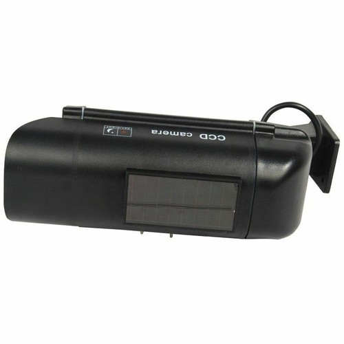 Solar Powered Dummy Camera Black