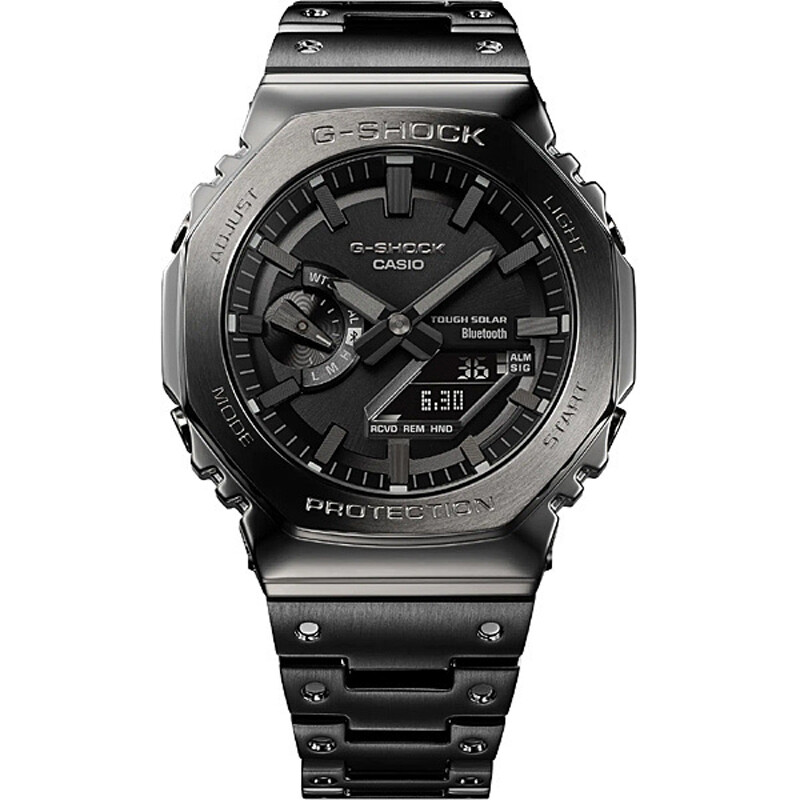 Pre-owned Casio G-shock Gm-b2100bd-1ajf Black Full Metal Analog Digital Men Watch Japan
