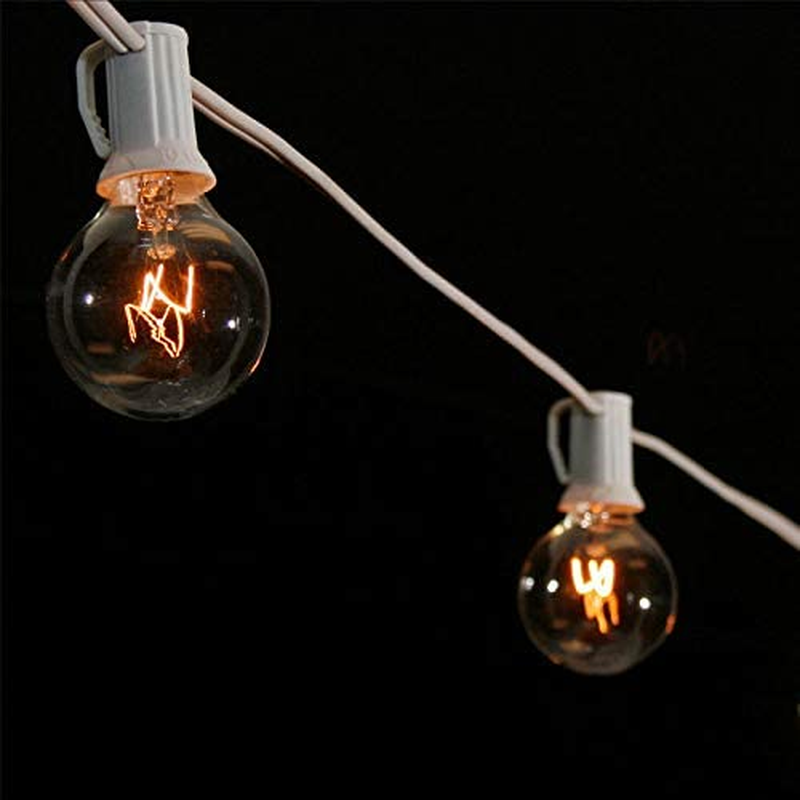 G50 Globe Light Bulb, 7 Watts, Candelabra (E12) Base, 2" Diameter, Pack of 25 (G