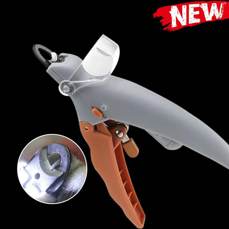 Pet Nail Scissors Cutters Dog Cat Claw Clippers Trimmer Tool With LED Light