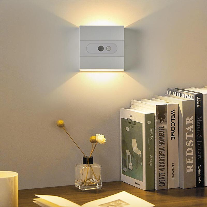 1-4 Pack Wall Lights Dimmable Indoor Rechargeable Up and Down Lamp Sconce