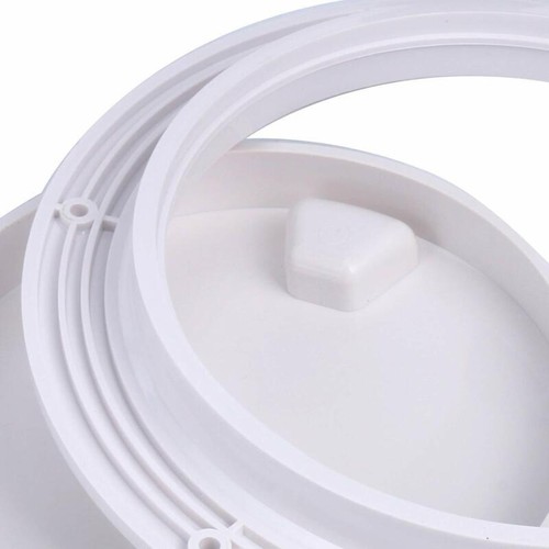 Amarine Made 2 Pack Boat Round Non Slip Inspection Hatch,Deck Plate 7 Inch,White